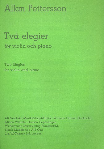 2 Elegies  for violin and piano  