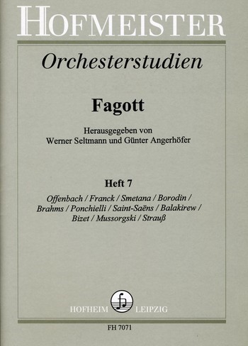 Orchesterstudien Fagott Band 7&nbsp;&nbsp;&nbsp;&nbsp;