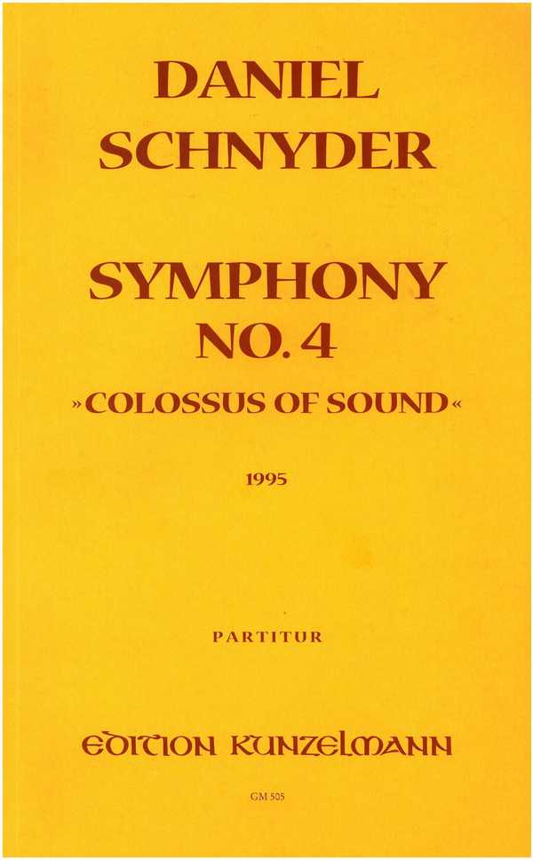 Sinfonie Nr. 4  für Orchester  Partitur