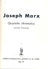 Quartetto chromatico  für Streichquartett (2. Fassung)  Studienpartitur
