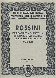 Der Barbier von Sevilla  Ouvertüre  Studienpartitur