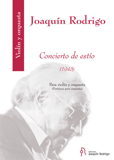 Concierto de estio&nbsp;&nbsp;para violin y orquesta&nbsp;&nbsp;partitura