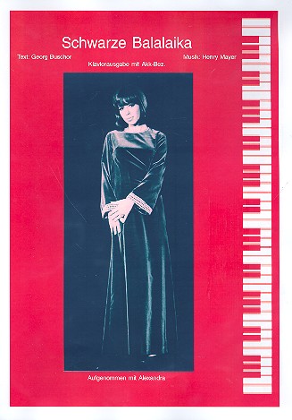 Schwarze Balalaika:  Einzelausgabe Gesang und Klavier  (Verlagskopie)