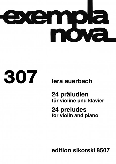 24 Präludien für  Violine und Klavier  