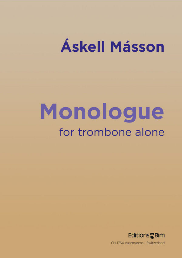 Monologue for trombone&nbsp;&nbsp;&nbsp;&nbsp;