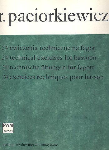 24 technische Übungen  für Fagott  