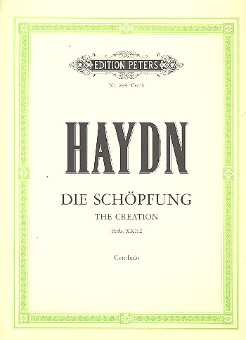Die Schöpfung Hob.XXI:2  für Soli, Chor und Orchester  Cembalo