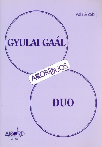 Duo  for violin and violoncello  