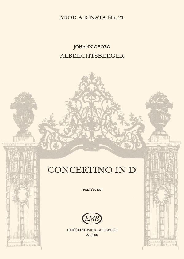 Concertino D-Dur  für Posaune (fl), Mandoline (git) und Streicher  Partitur