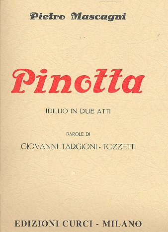 PINOTTA KLAVIERAUSZUG (IT)&nbsp;&nbsp;&nbsp;&nbsp;