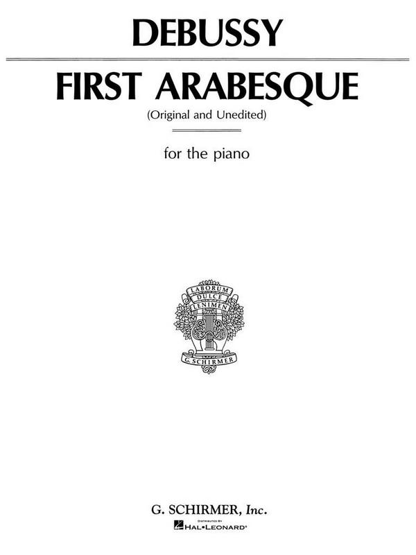 Arabesque no.1 for  piano (original and unedited)  