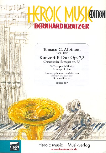 Konzert B-Dur op.7,3 für Trompete und Orchester&nbsp;&nbsp;für Trompete (B/C) und Klavier&nbsp;&nbsp;