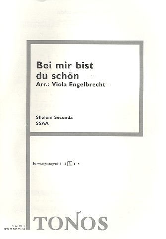 Bei mir bist du schön  für Frauenchor a cappella  