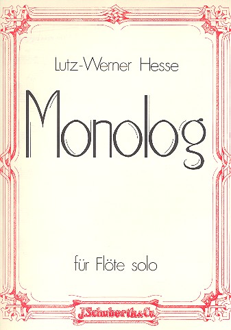 Monolog  für Flöte solo  
