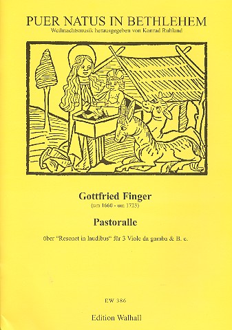 Pastorale über Resonet in laudibus  für 3 viole da gamba und Bc  Partitur und Stimmen