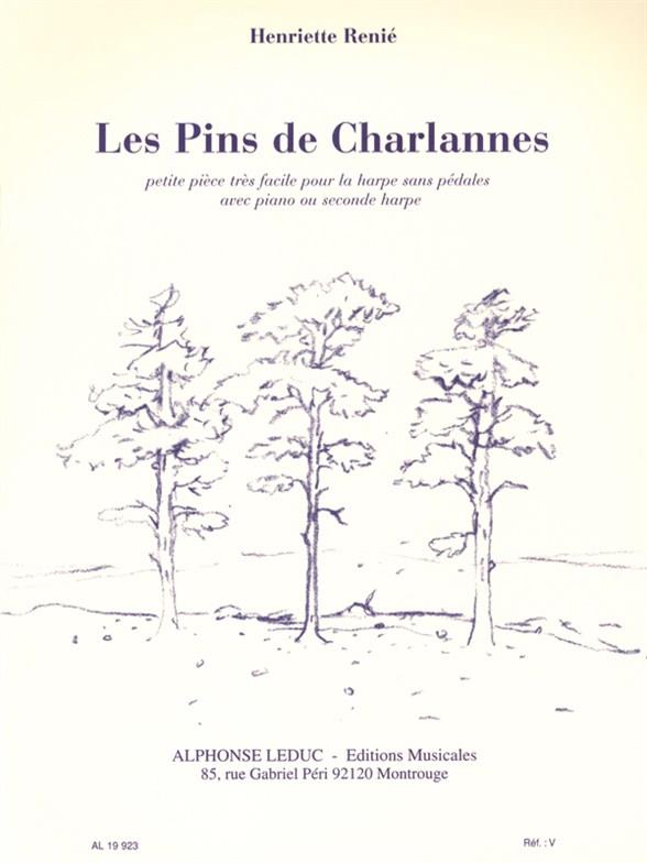 Les Pins de Charlannes Petite  pièce très facile pour harpe sans pédales  avec piano ou seconde harpe