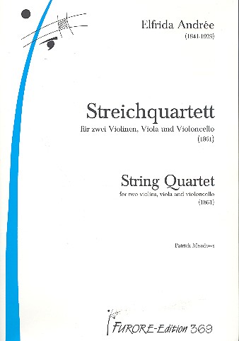Streichquartett  für zwei Violinen, Viola und Violoncello  Partitur und Stimmen