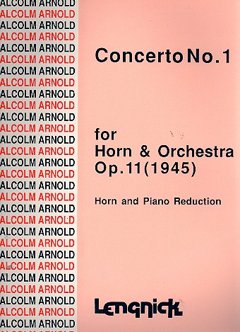 Concerto no.1 op.11 for horn  and orchestra for horn and piano  