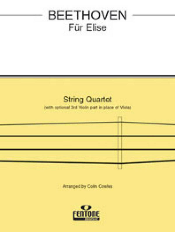 Für Elise  for string quartet  score and parts