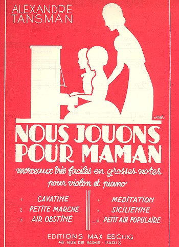 Petit air populaire&nbsp;&nbsp;pour violon et piano&nbsp;&nbsp;