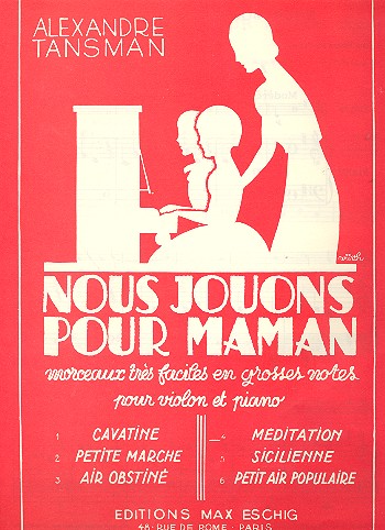 Méditation&nbsp;&nbsp;pour violon et piano&nbsp;&nbsp;
