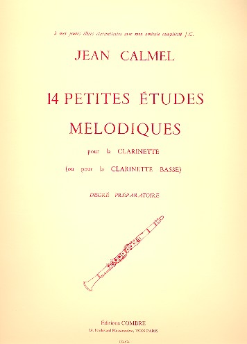 14 petites études mélodiques  pour clarinette (clarinette basse)  