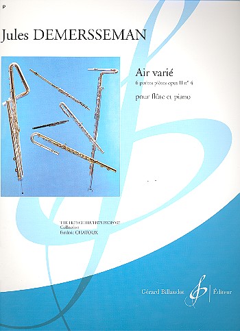 Air varié op.2,4  pour flute et piano  6 petites pièces op.2