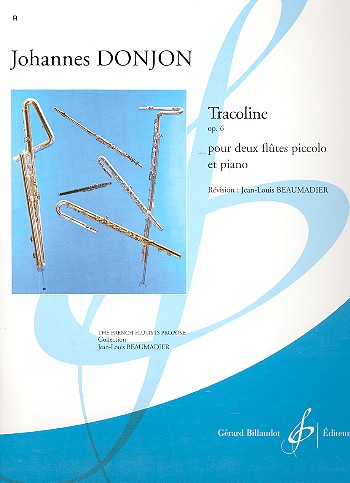 Tracoline op.6 pour  2 flutes piccolo et piano  