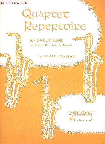 Quartet Repertoire&nbsp;&nbsp;for 4 saxophones (AATB)&nbsp;&nbsp;Alto saxophone 1