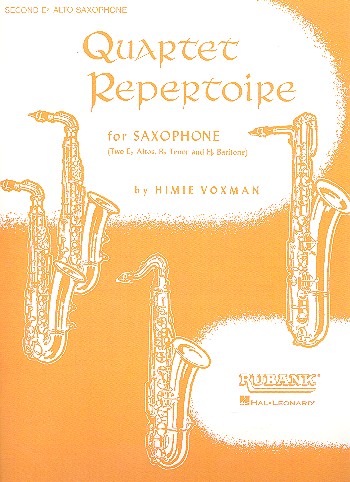 Quartet Repertoire&nbsp;&nbsp;for 4 saxophones (AATB)&nbsp;&nbsp;Alto saxophone 2