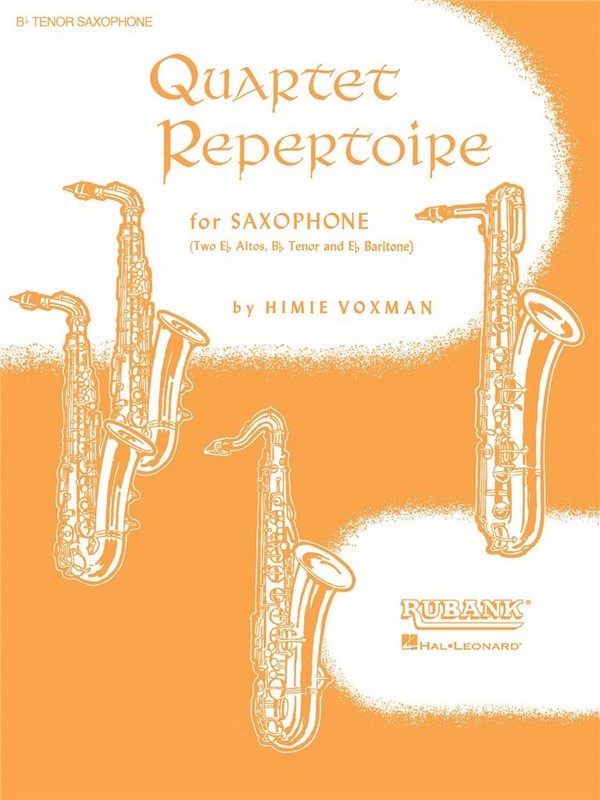 Quartet Repertoire&nbsp;&nbsp;for 4 saxophones (AATB)&nbsp;&nbsp;Tenor saxophone