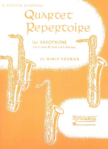 Quartet Repertoire&nbsp;&nbsp;for 4 saxophones (AATB)&nbsp;&nbsp;Baritone saxophone