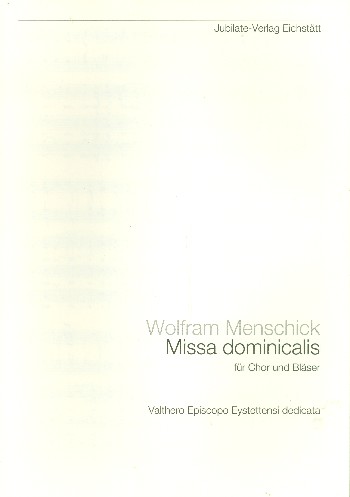Missa dominicalis für Chor,  2 Trompeten und 2 Posaunen  Partitur