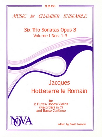 6 trio sonatas op.3 vol.1 (nos.1-3)  for 2 flutes (oboe, violin) and bc  