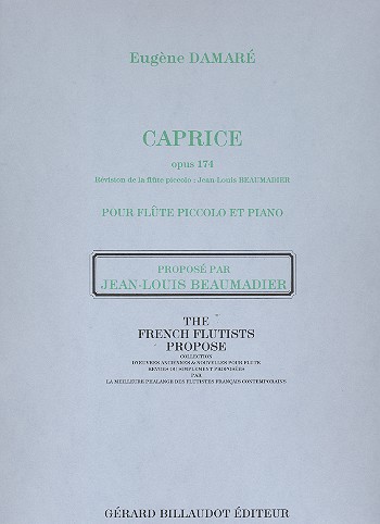 Caprice op.174 pour flûte&nbsp;&nbsp;piccolo et piano&nbsp;&nbsp;