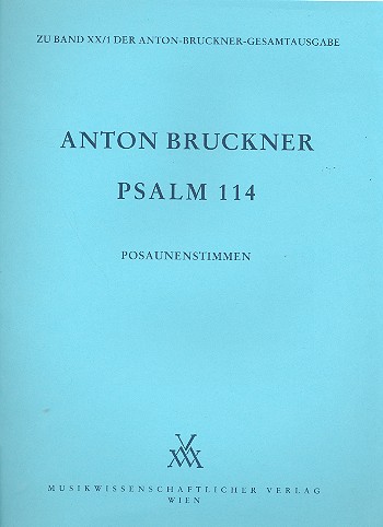 Psalm 114  für gem Chor und 3 Posaunen (ATB)  Stimmen