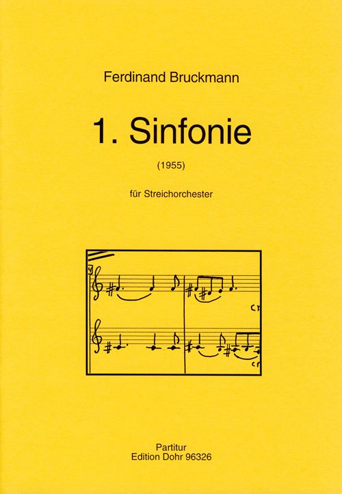 Sinfonie Nr.1 (1955)&nbsp;&nbsp;für Streichorchester&nbsp;&nbsp;Partitur