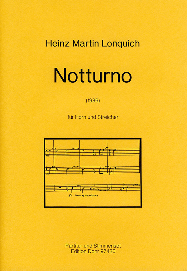 Notturno für Horn und Streicher  Partitur und Stimmenset (1-3/2/2/2/1)  