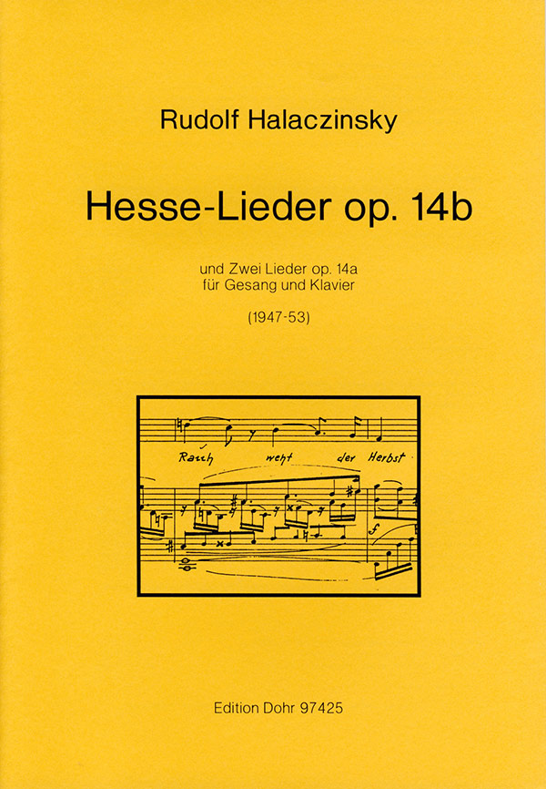 Hesse-Lieder op.14b und  2 Lieder op.14a für Gesang  und Klavier