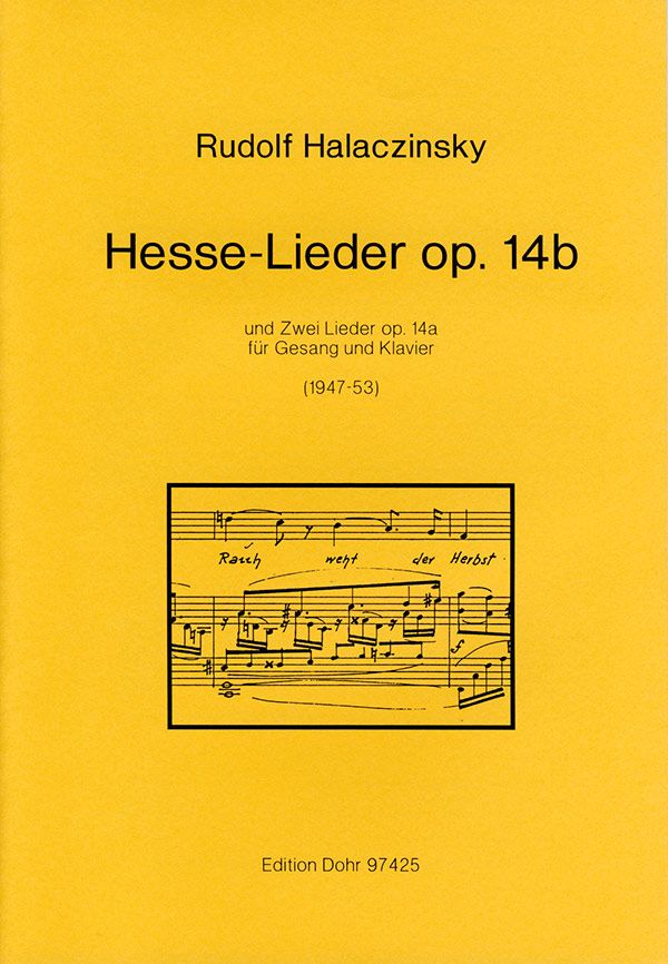 Hesse-Lieder op.14b und  2 Lieder op.14a für Gesang  und Klavier