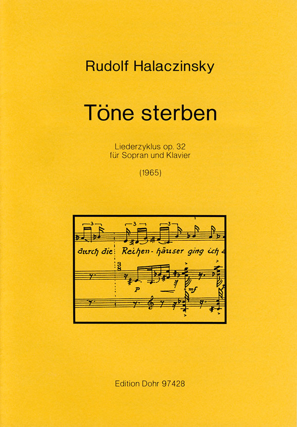 TOENE STERBEN OP.32 LIEDERZYKLUS  FUER SOPRAN UND KLAVIER  (1965)