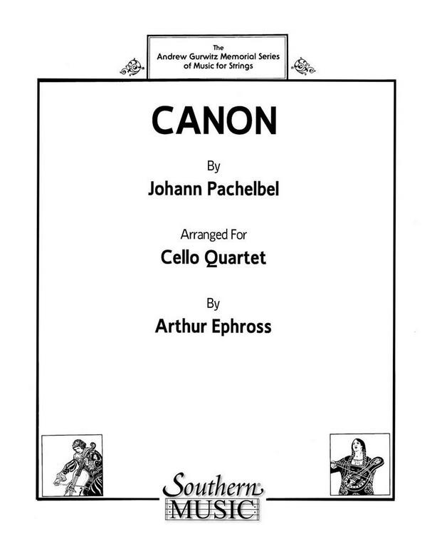 Canon for 4 violoncellos&nbsp;&nbsp;score+parts&nbsp;&nbsp;