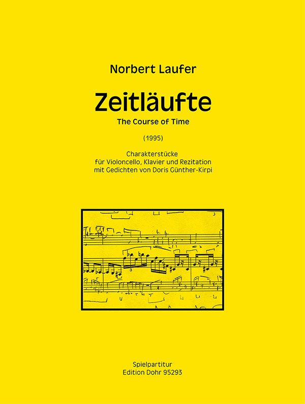 Zeitläufte  für Violoncello, Klavier und Rezitation  Spielpartitur
