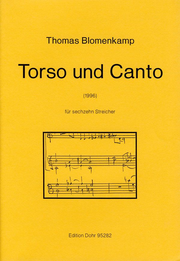 Torso und canto  für 16 Streicher  Partitur