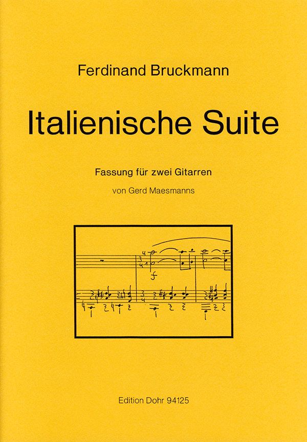 Italienische Suite&nbsp;&nbsp;für 2 Gitarren&nbsp;&nbsp;Spielpartitur