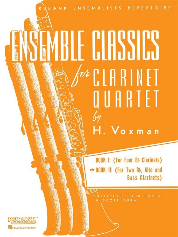 Ensemble Classics vol.2  for 4 clarinets (BBBB / BBA Bass)  score