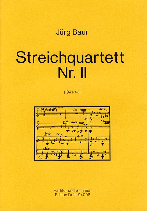 Streichquartett Nr.2&nbsp;&nbsp;&nbsp;&nbsp;Partitur und Stimmen