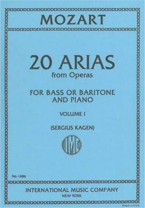 20 Arias from Operas vol.1  for bass or baritone and piano  KAGEN, SERGIUS, ED