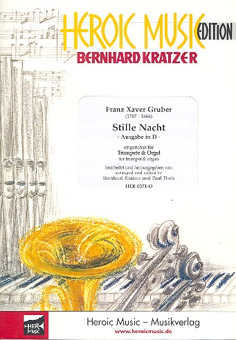 Stille Nacht (Ausgabe in D)  für Piccolotrompete in A und Orgel  