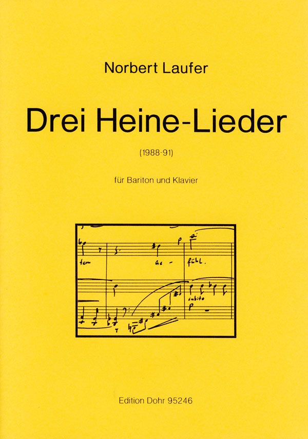 3 Heine-Lieder für Bariton und  Klavier  